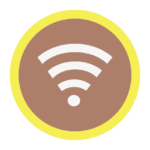 Icon braun WLAN