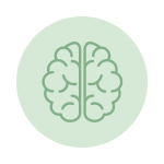 Icon "Bewusstheit" Icon mit Darstellung des Gehirns